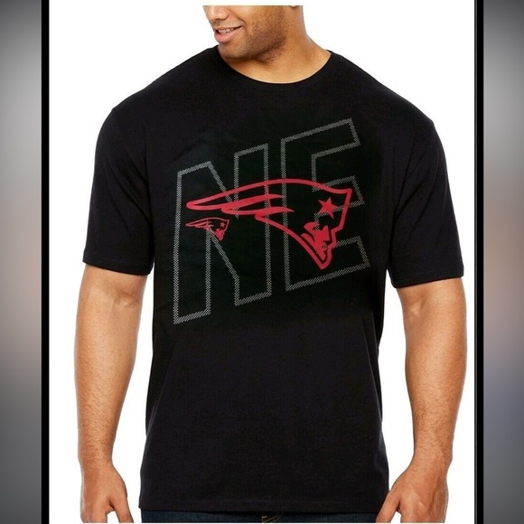 New England Patriots NFL Men's Black Team Logos Short Sleeve T-Shirt Size XL - Picture 1 of 5